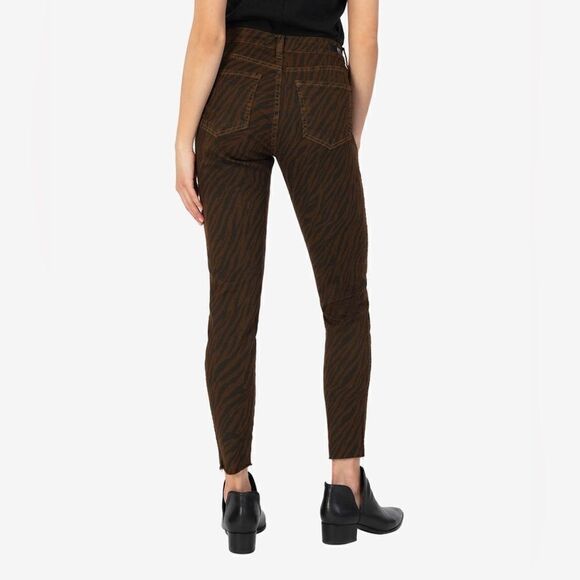 KUT Fab Ab Toothpick Skinny Animal Print Jean - Picture 2 of 12